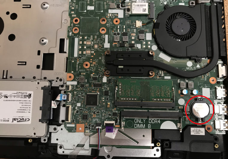 パソコン内蔵電池交換！