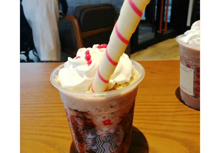 ダークモカチップフラペチーノ！