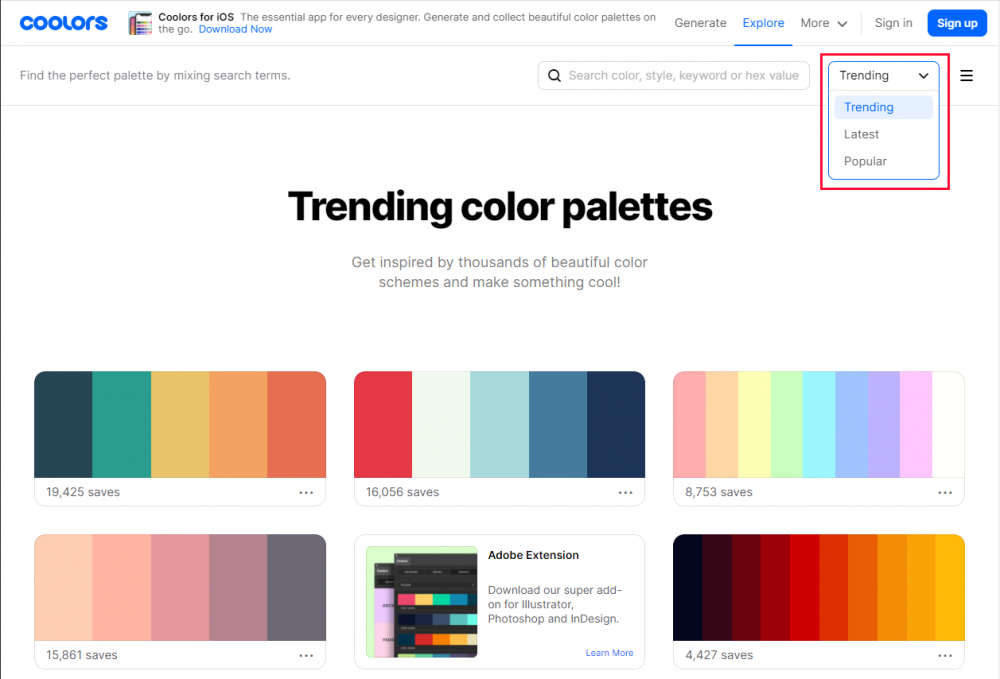 配色に悩んだときに！「Coolors」その②
