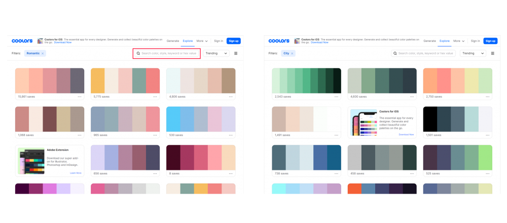 配色に悩んだときに！「Coolors」その②