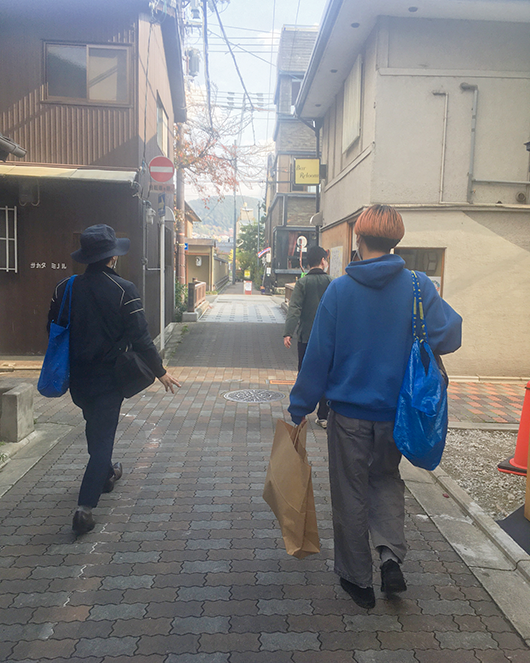 鴨川で屋外コラージュ大会