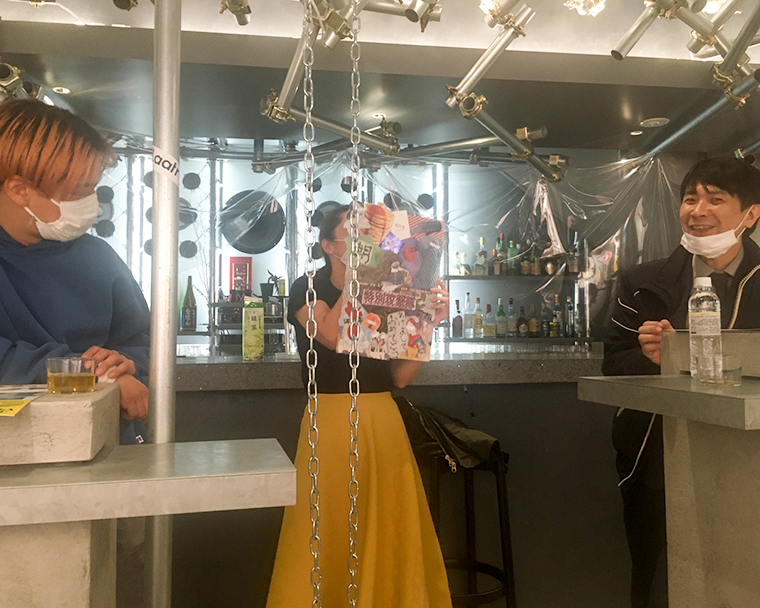 鴨川で屋外コラージュ大会