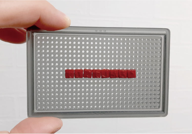 小さな 活版印刷機を 使ってみた。