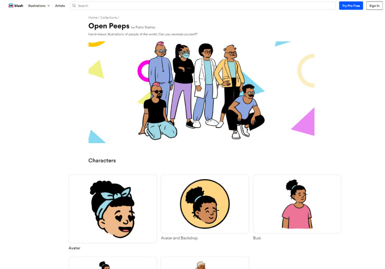 【面白ツール】Open Peepsがアイコン作成にピッタリ!面白可愛い!